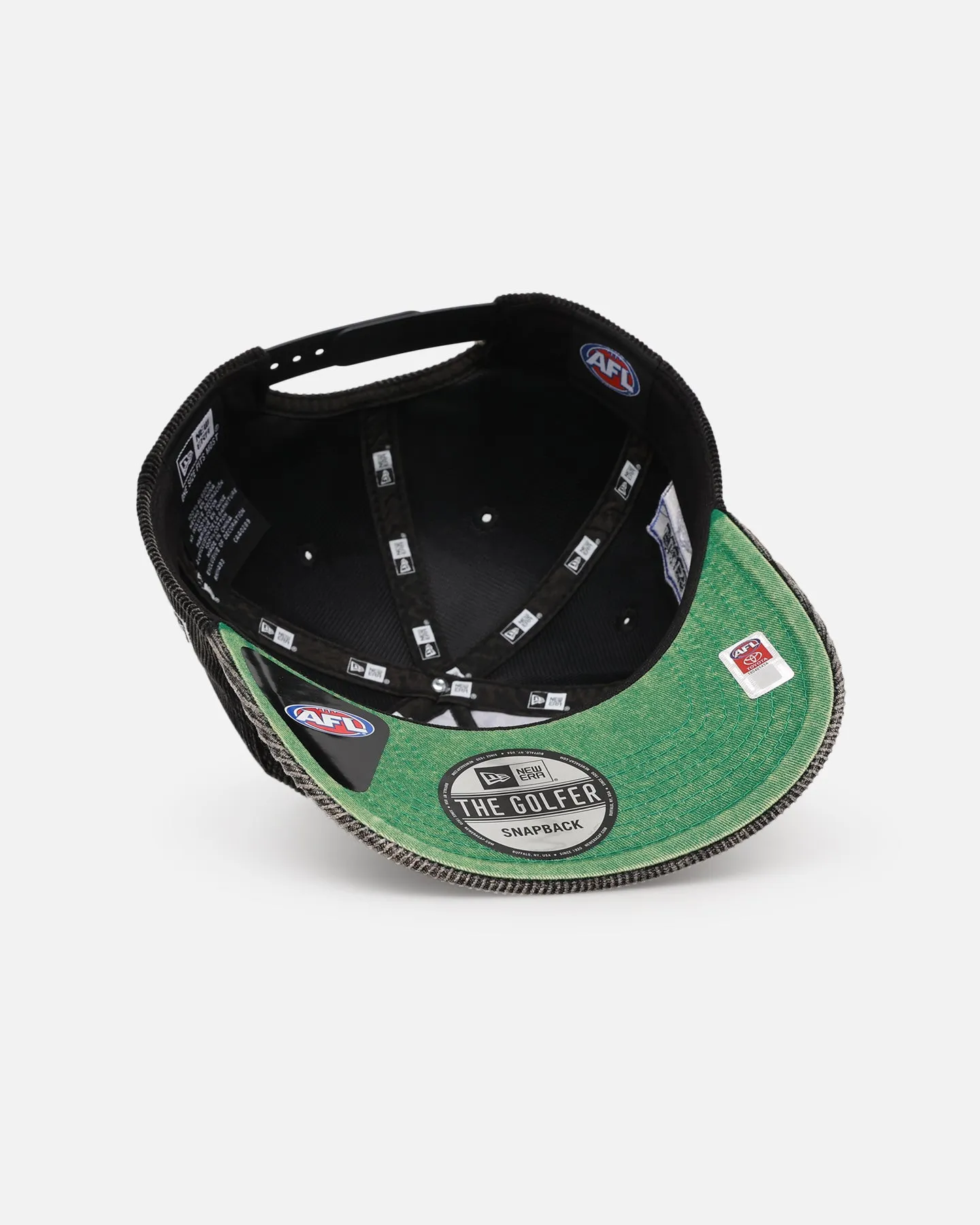 New Era North Melbourne Kangaroos Snapback Hat - Black/Kelly Green