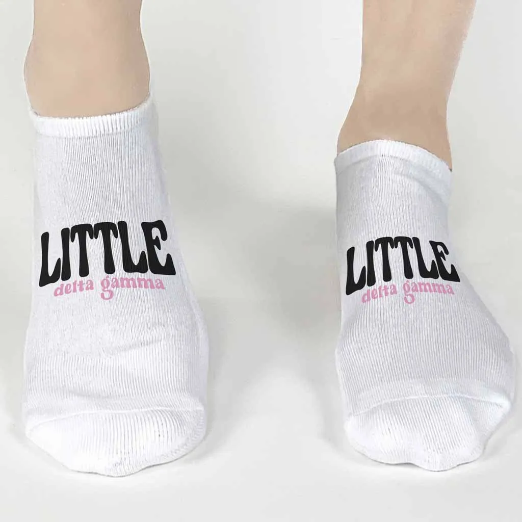 No Show Socks for Delta Gamma Bigs and Littles