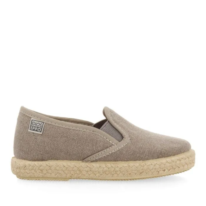 Orizaba boys grey espadrilles with side elastics