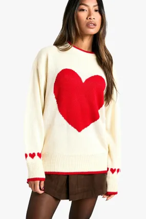 Oversized Heart Christmas Sweater