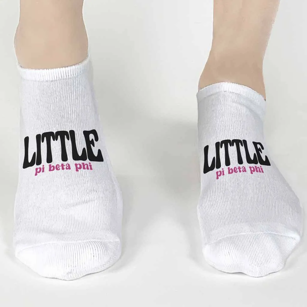 PBP No Show Socks for Bigs and Littles - Pi Beta Phi