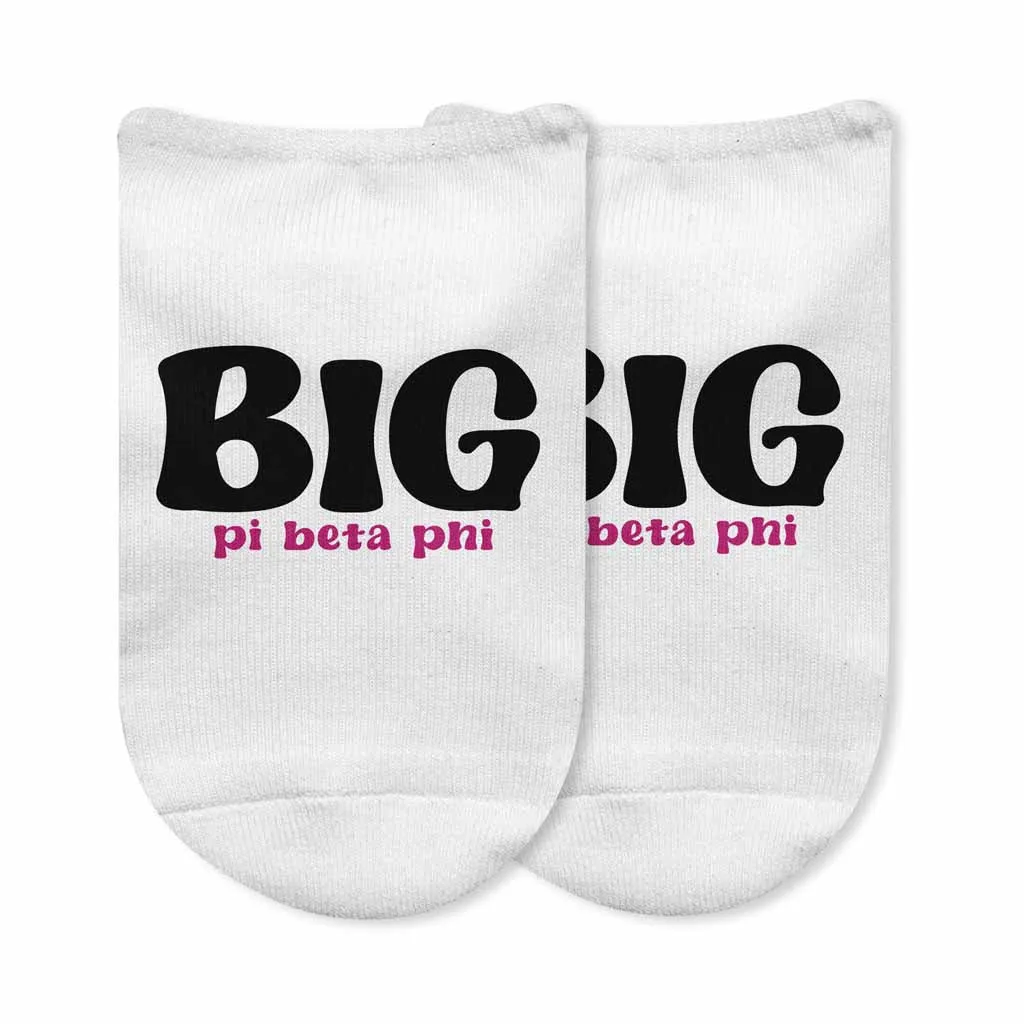 PBP No Show Socks for Bigs and Littles - Pi Beta Phi