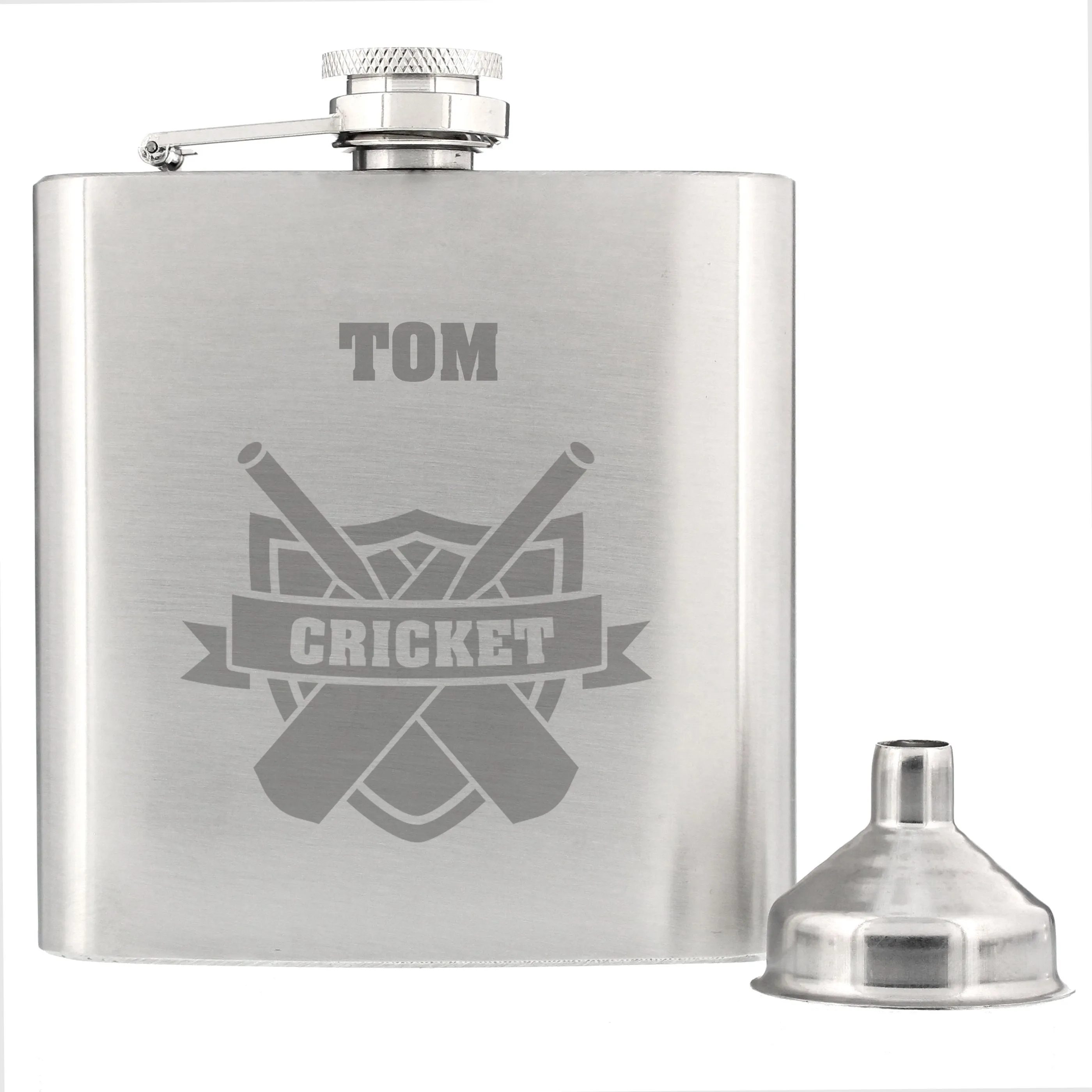 Personalized Cricket Flask for Cricket Enthusiasts