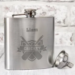 Personalized Cricket Flask for Cricket Enthusiasts