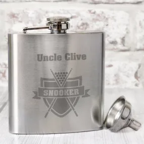 Personalized Snooker Flask