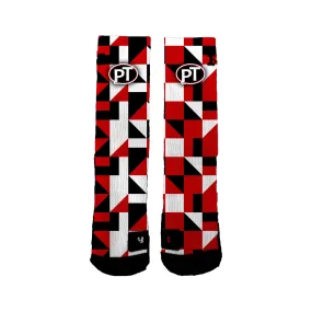 Peters Township Girls Lacrosse Club Blocks Socks - Result: Peters Township Girls Lacrosse Club Socks Blocks 