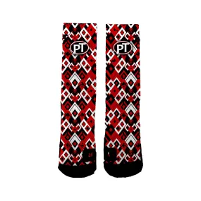 Peters Township Girls Lacrosse Club Geometric Socks