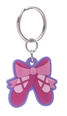 Pink Ballet Shoe Keychain