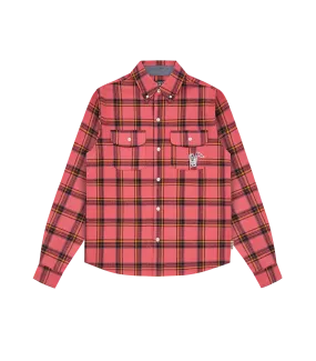 Pink check shirt