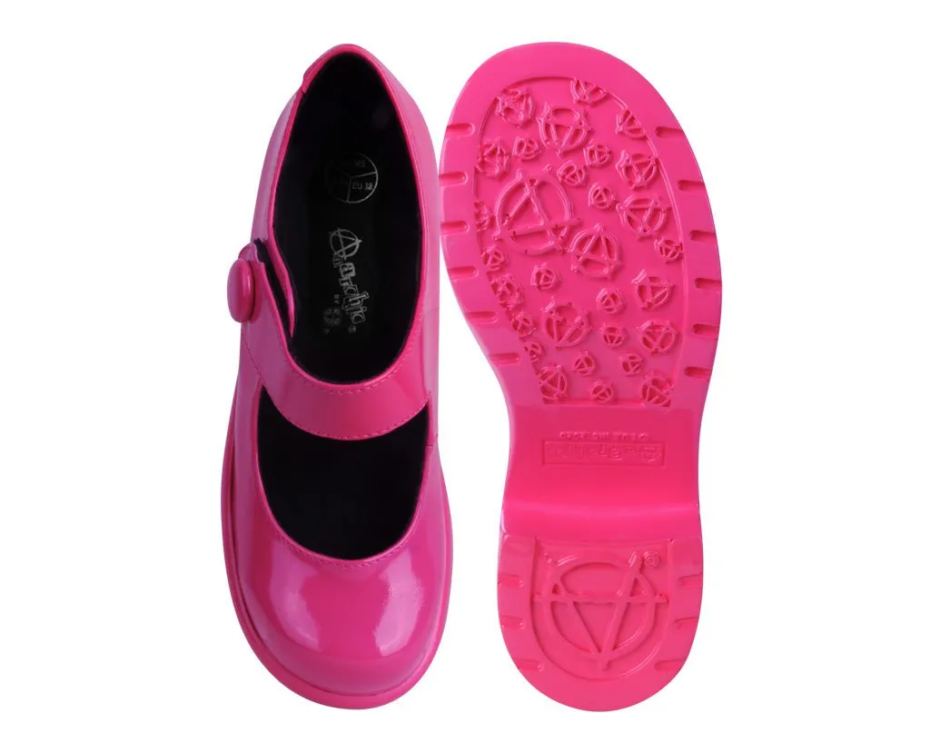 Pink Liquid Bubble Platform Shoes – Mary Jane Style