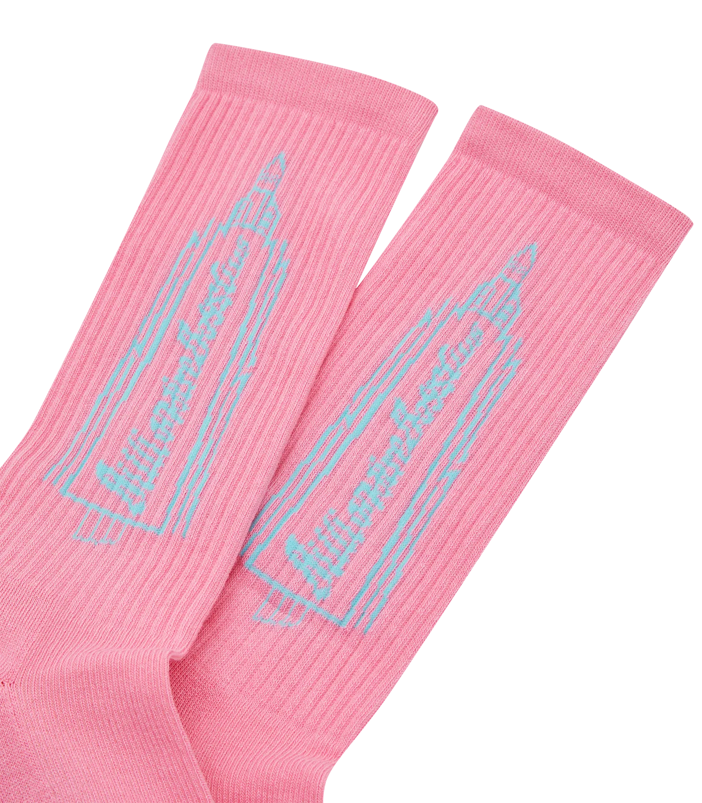 Pink Rocket Logo Socks