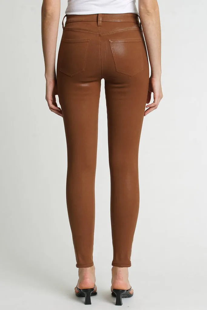 Pistola - Aline High Rise Coated Cognac Skinny Jean - Final Sale