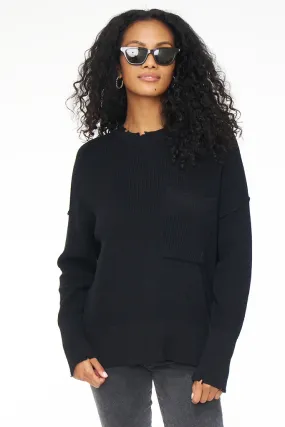 Pistola Darya Oversized Crewneck Pullover in Midnight on Final Sale