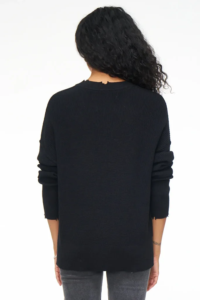 Pistola Darya Oversized Crewneck Pullover in Midnight on Final Sale