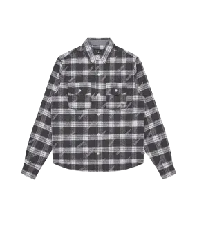 Print check grey shirt