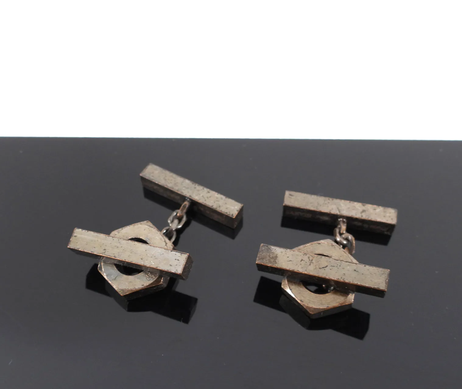 Results: Copper Cufflinks by Lanvin - Antiqued Finish