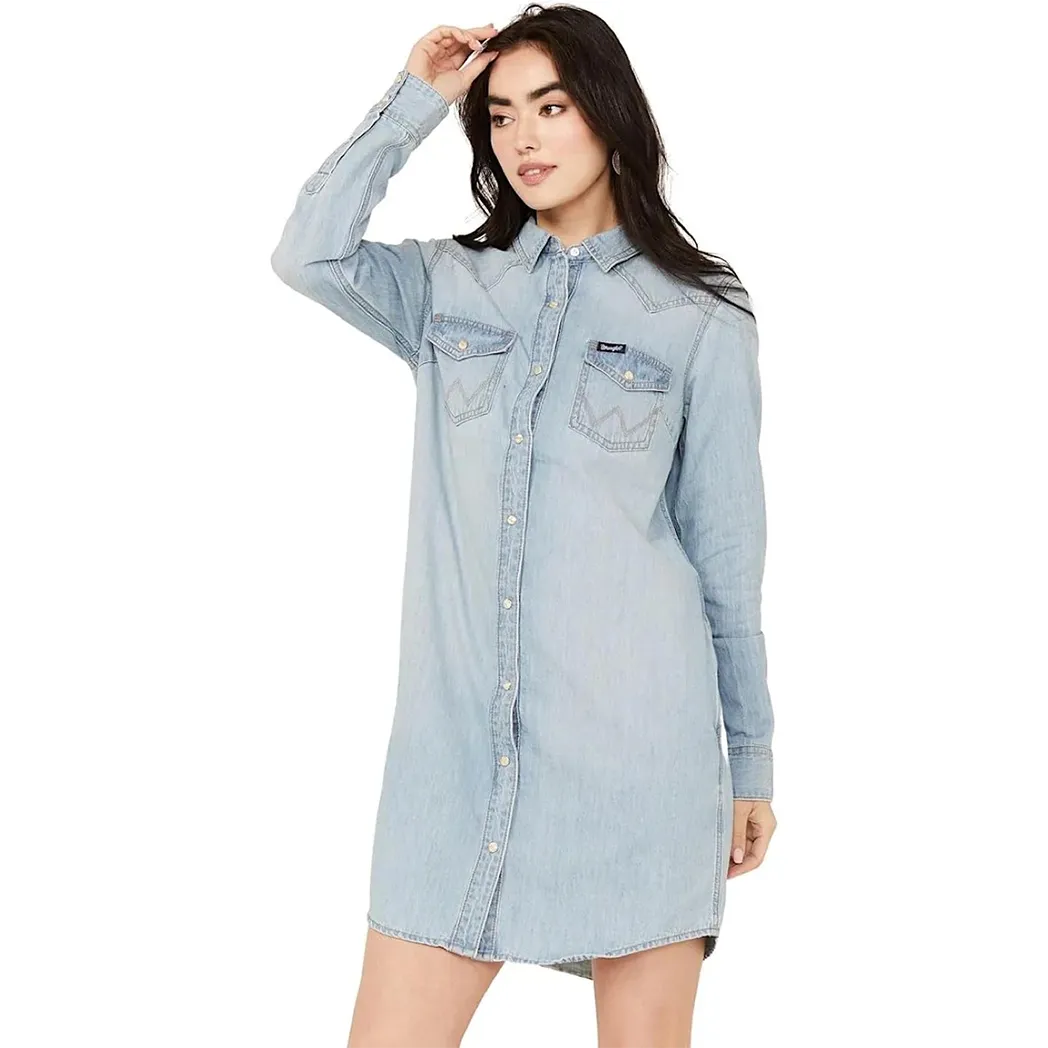 Retro Blue Denim Dress - Wrangler Women's