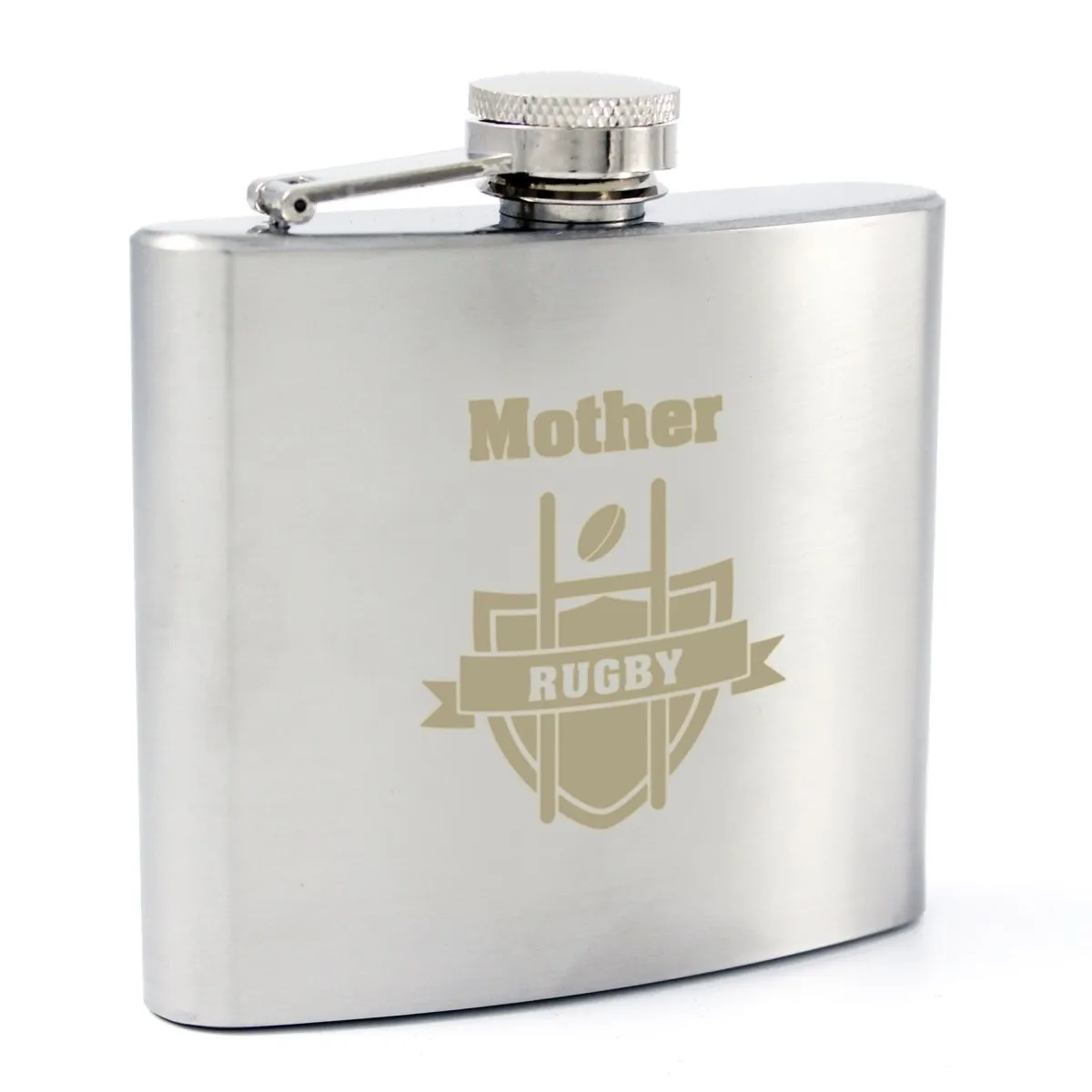 Rugby-themed Custom Engraved Alcohol Flask