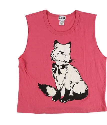 Scratch Womens Fox Graphic T-Shirt