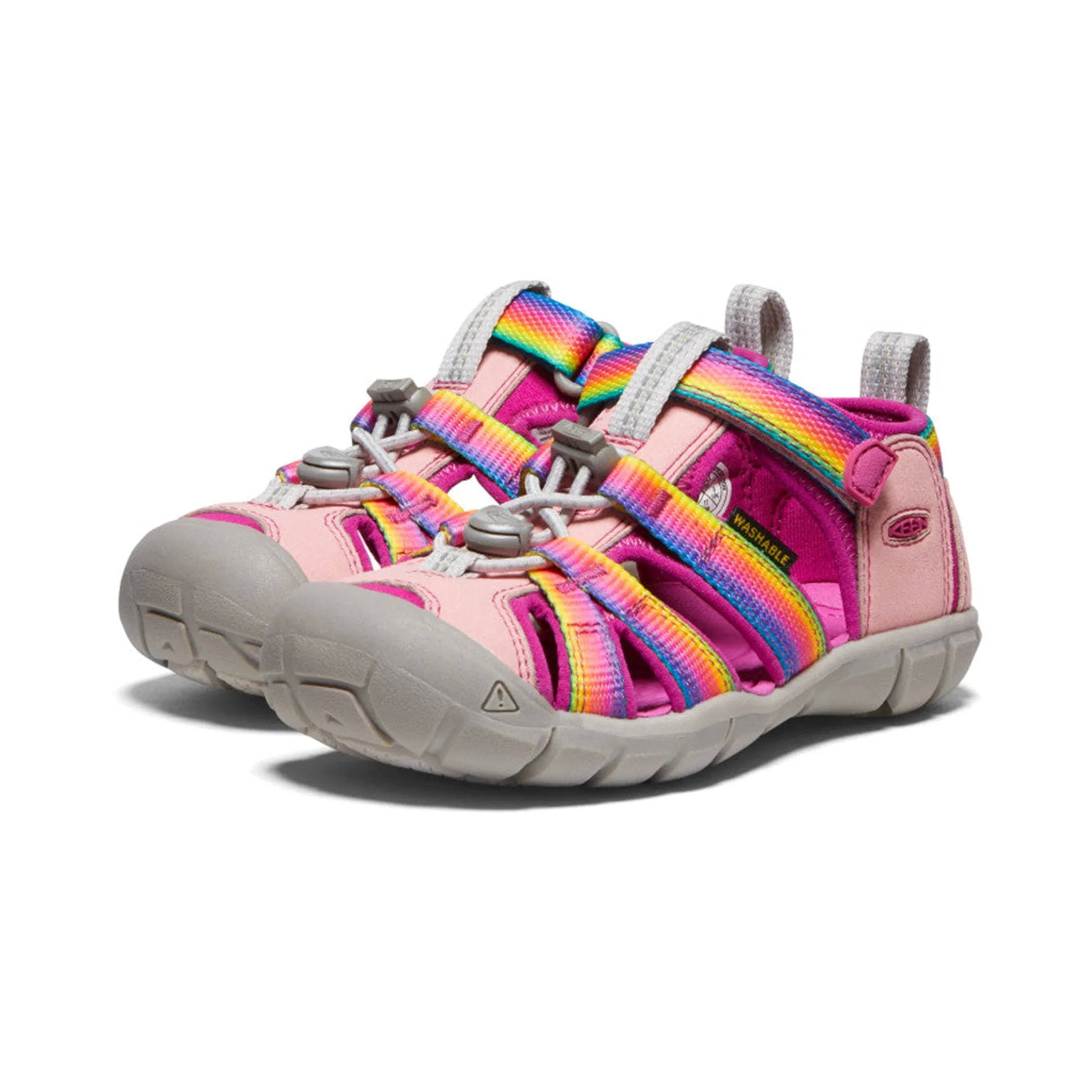 Seacamp II Kids CNX Rainbow Festival Fuchsia Sandal