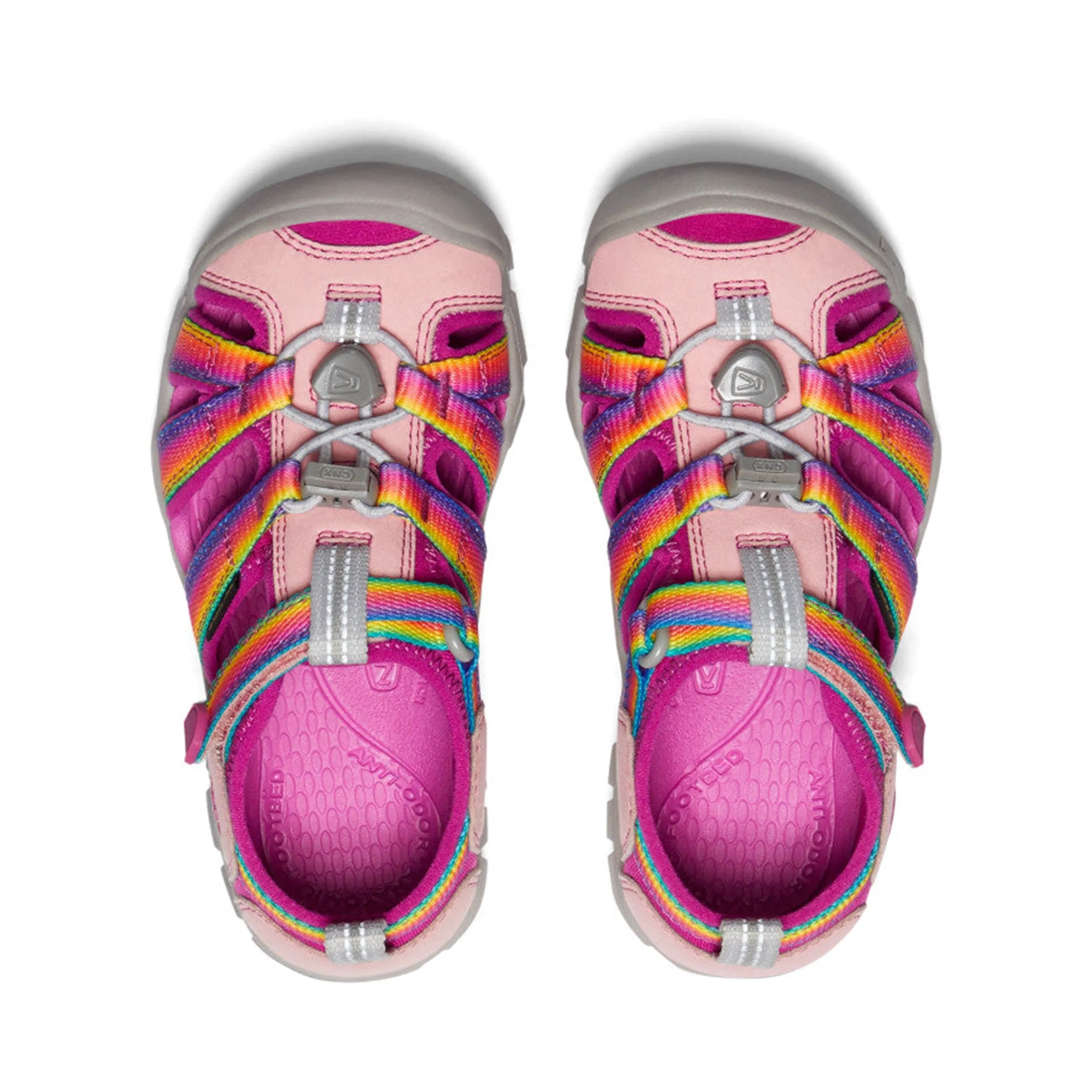 Seacamp II Kids CNX Rainbow Festival Fuchsia Sandal