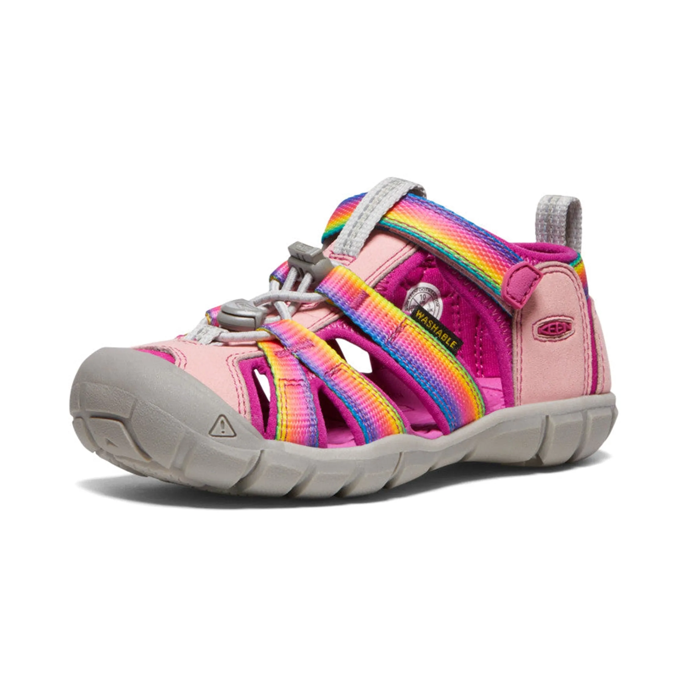 Seacamp II Kids CNX Rainbow Festival Fuchsia Sandal