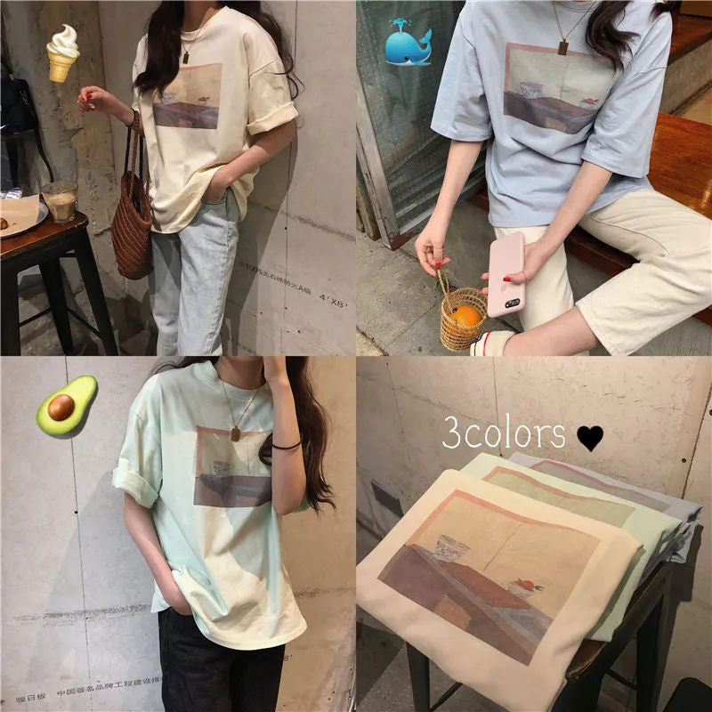 Short-Sleeve Printed Tee WI67