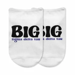 Sigma Delta Tau Big and Little No Show Socks