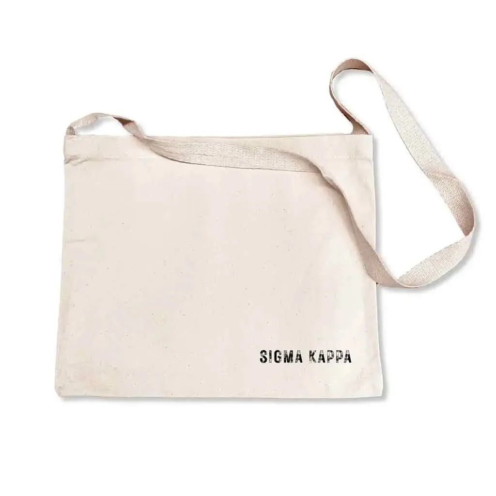 Sigma Kappa Sorority Bag, Cross Body Strap, Messenger Bag.