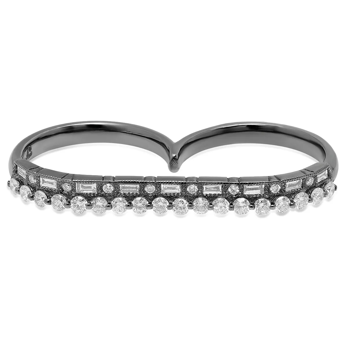 Slim Double Finger Ring