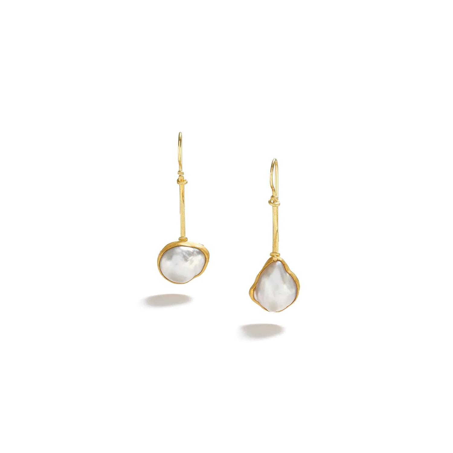 South Sea Pearl Earring, Wire, Pearl Earring