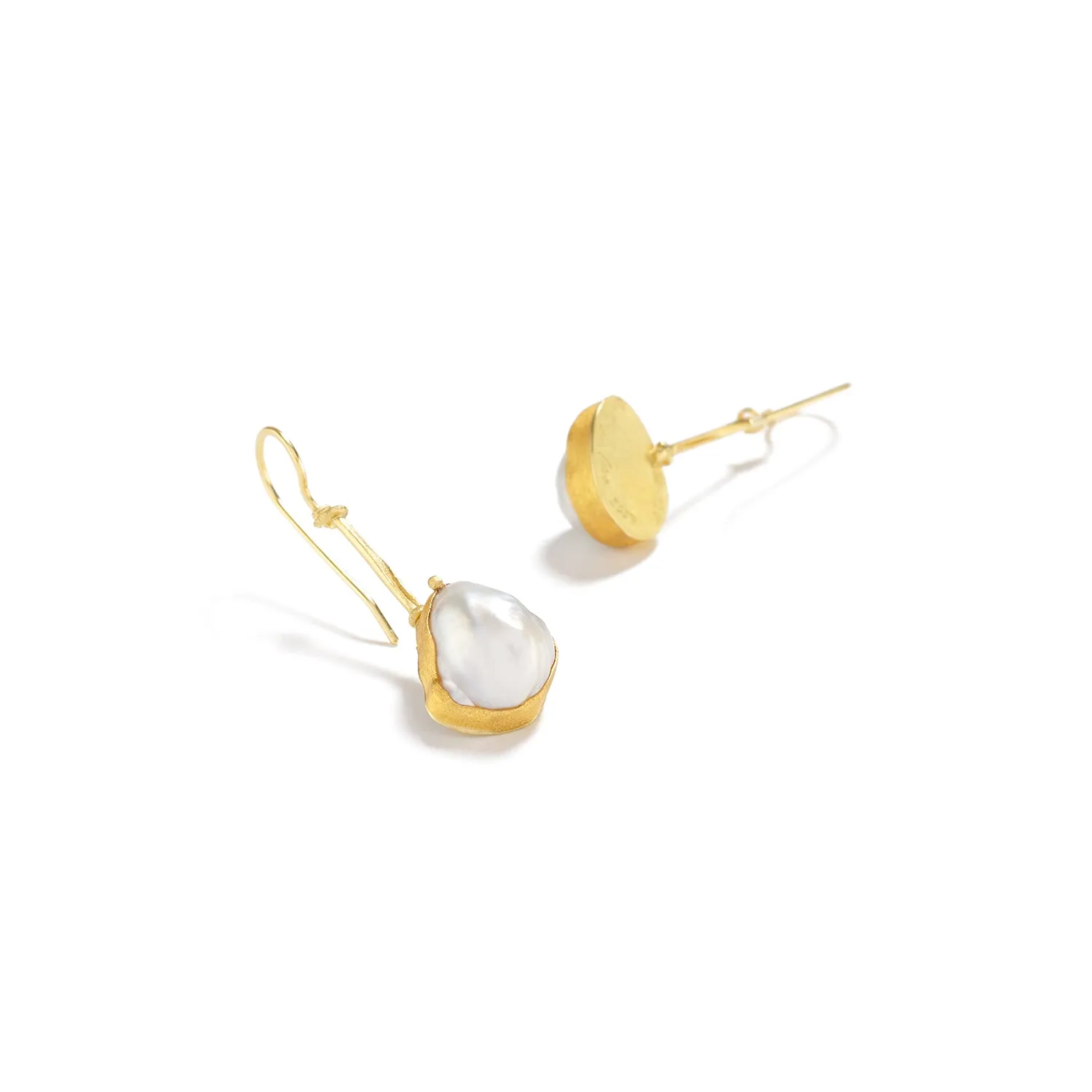 South Sea Pearl Earring, Wire, Pearl Earring