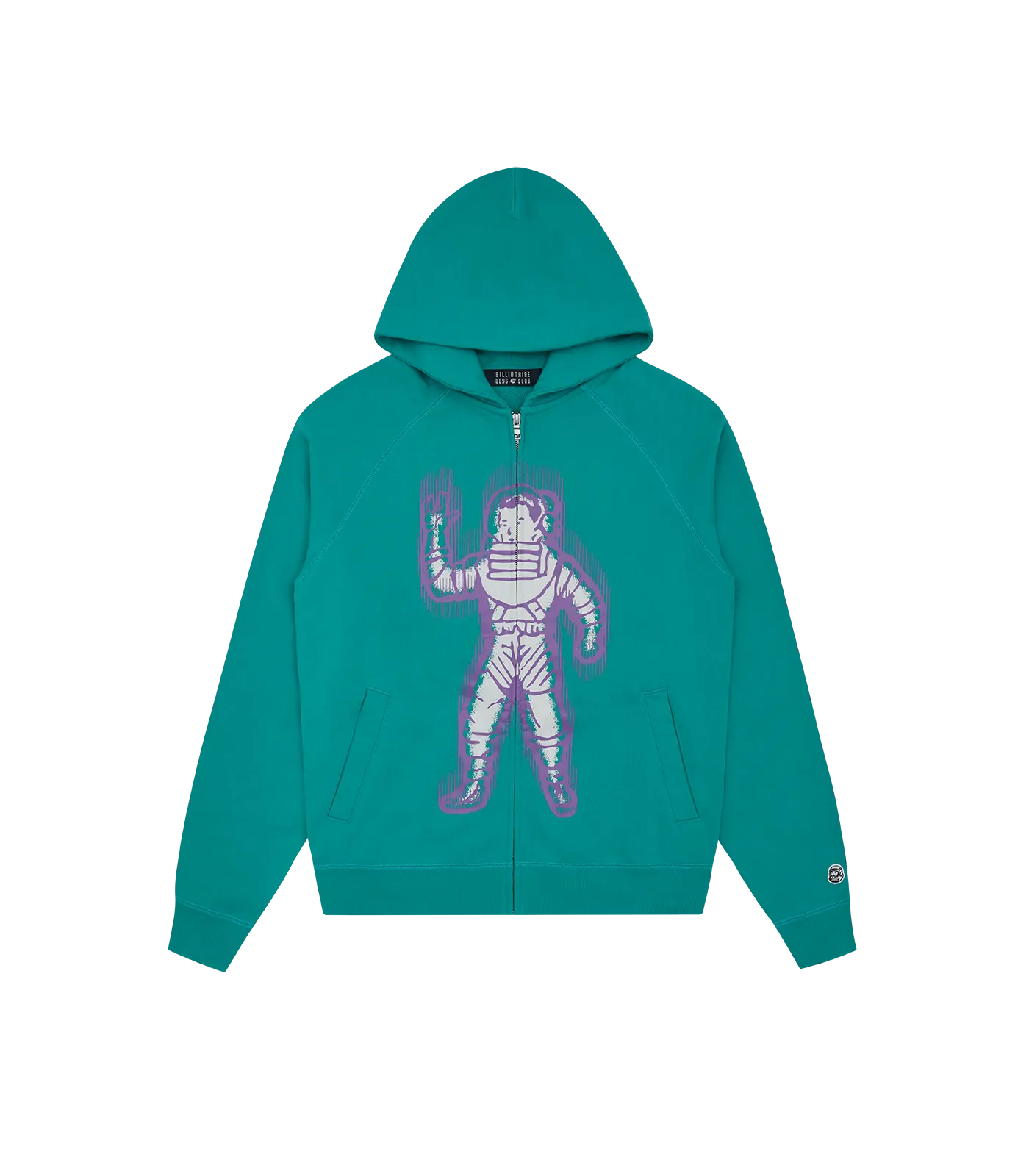 Standing Astro Zip Through Hood - Green.