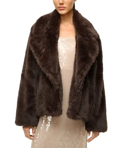 Staud Soprano Faux Fur Jacket