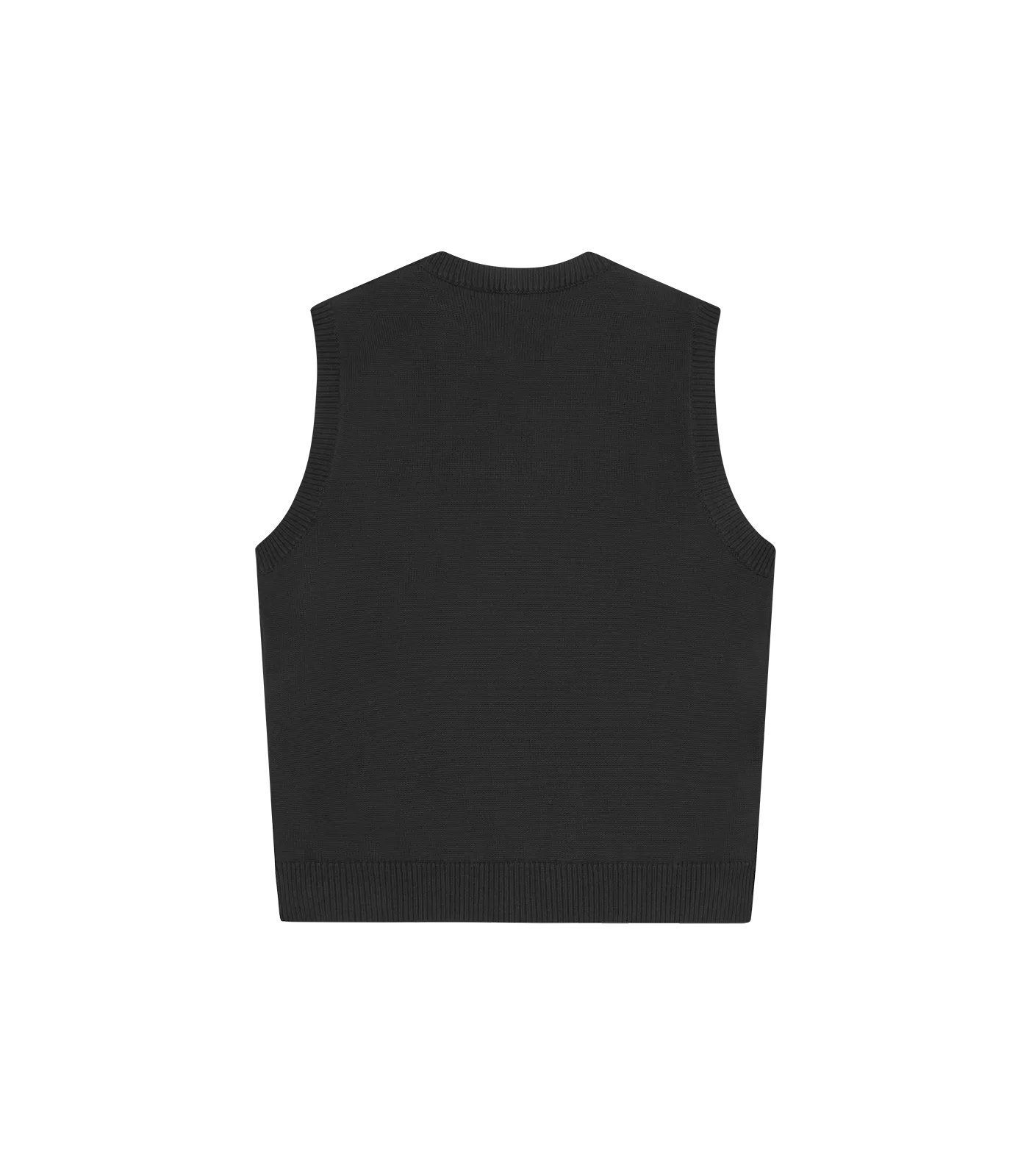 Straight Black Logo Vest