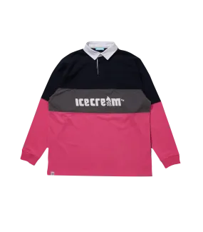 Switch Rugby Shirt - Navy/Grey/Pink