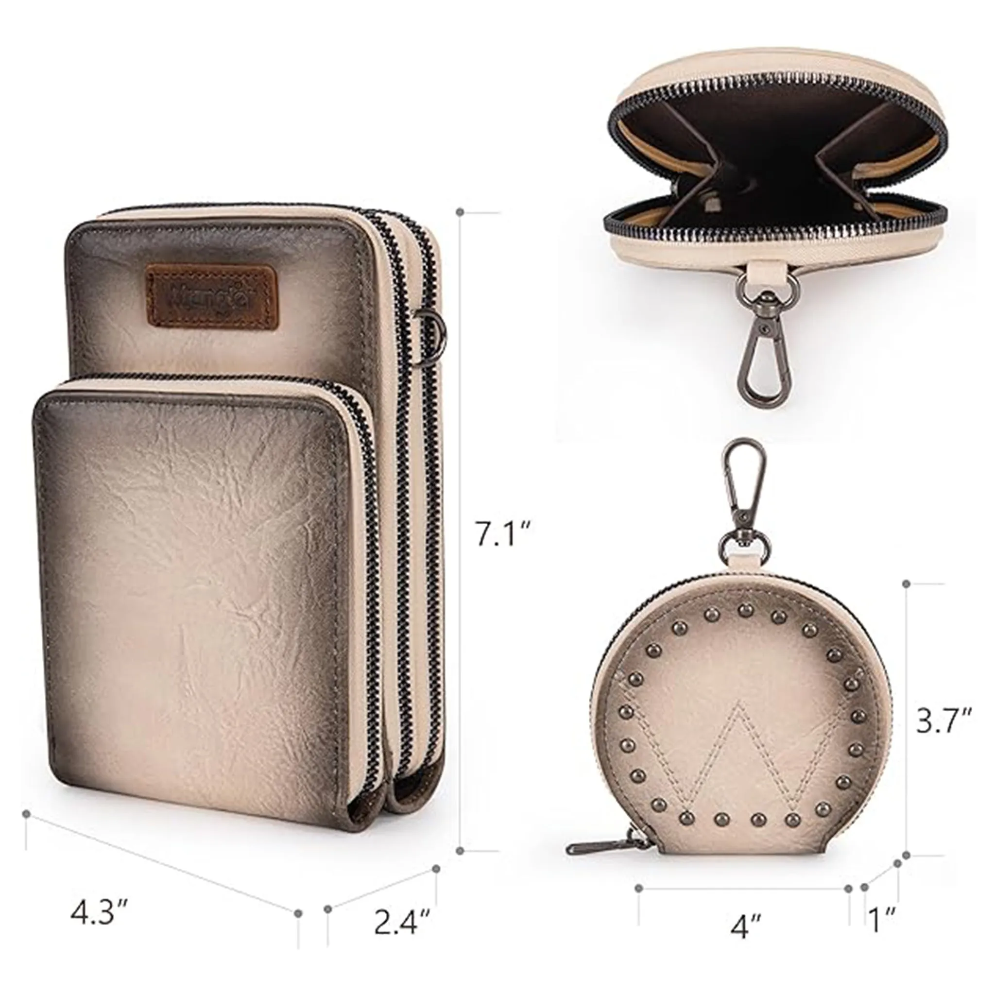 Tan Crossbody & Coin Purse by Montana West