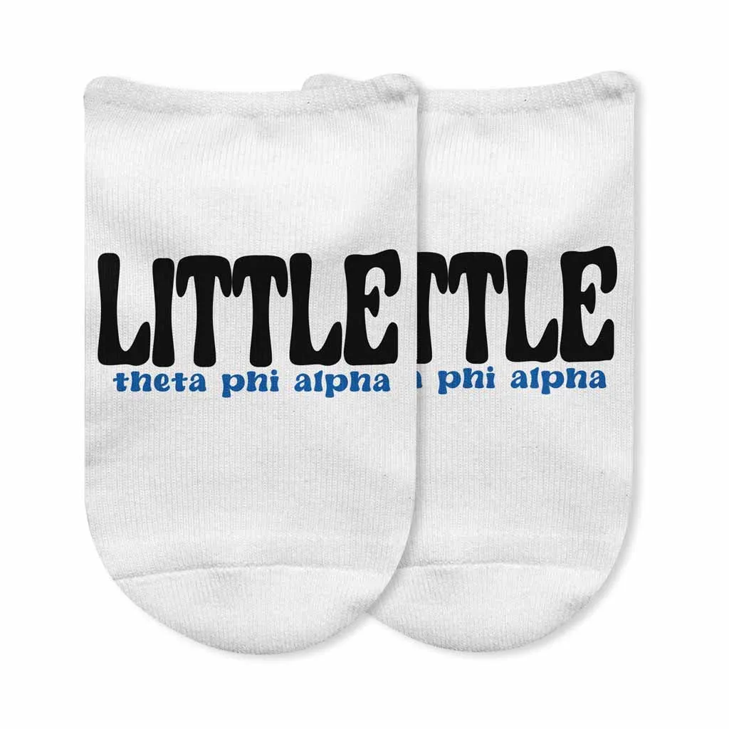 Theta Phi Alpha Big and Little No Show Socks - Shop Now!