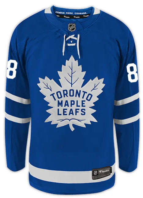 Toronto Maple Leafs Men's Home Jersey with William Nylander number and name.