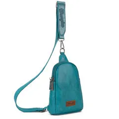 Turquoise Wrangler Sling Bag Crossbody Chest Bag