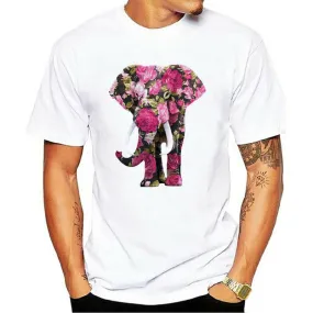 Unisex T-shirt Short Sleeve T-Shirts Printing Patchwork Casual Streetwear Fox Alpaca Elephant