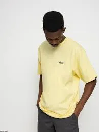 Vans t-shirt with pale banana color and MN left chest logo