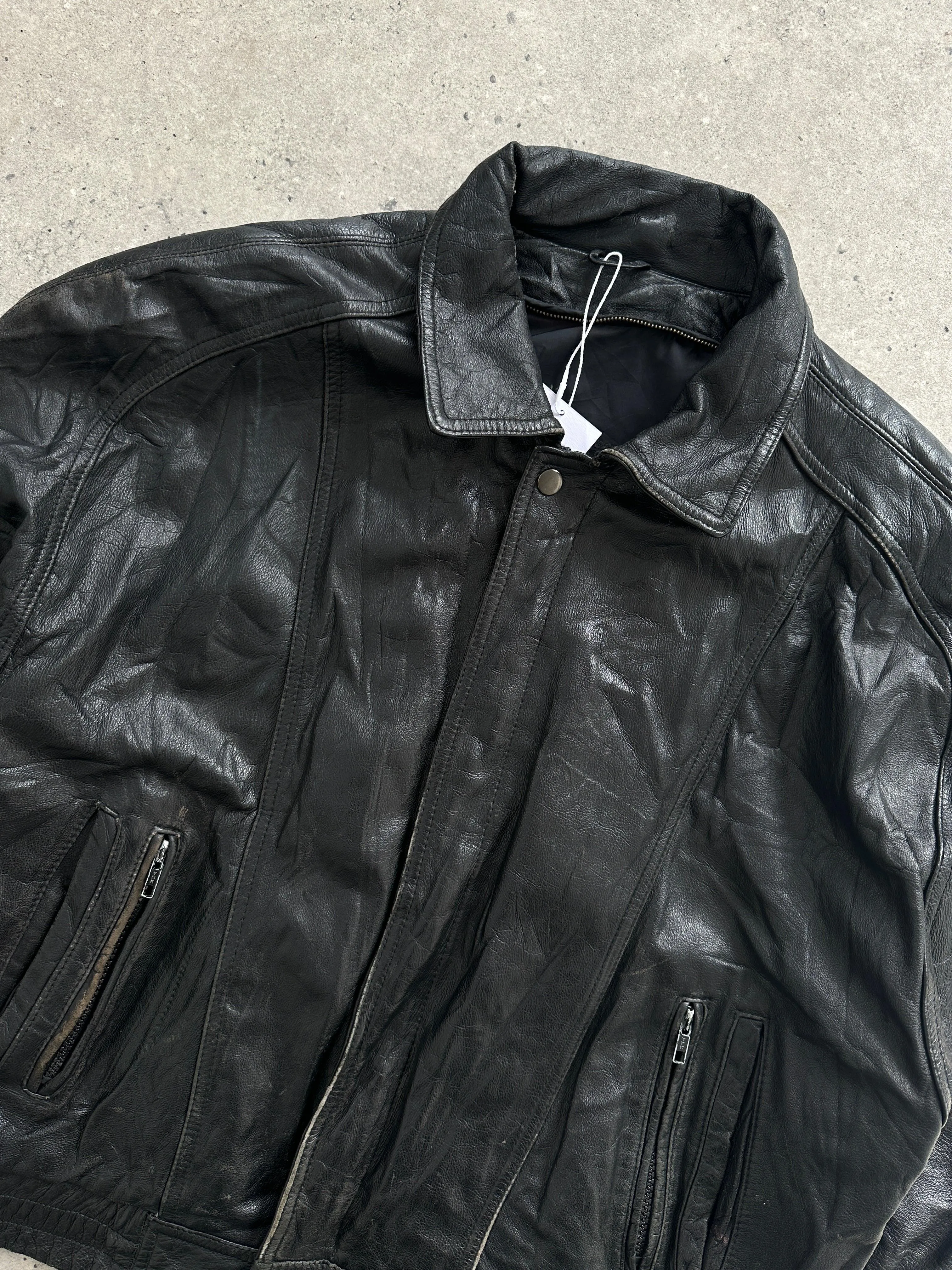 Vintage Zip Up Bomber Jacket - M/L