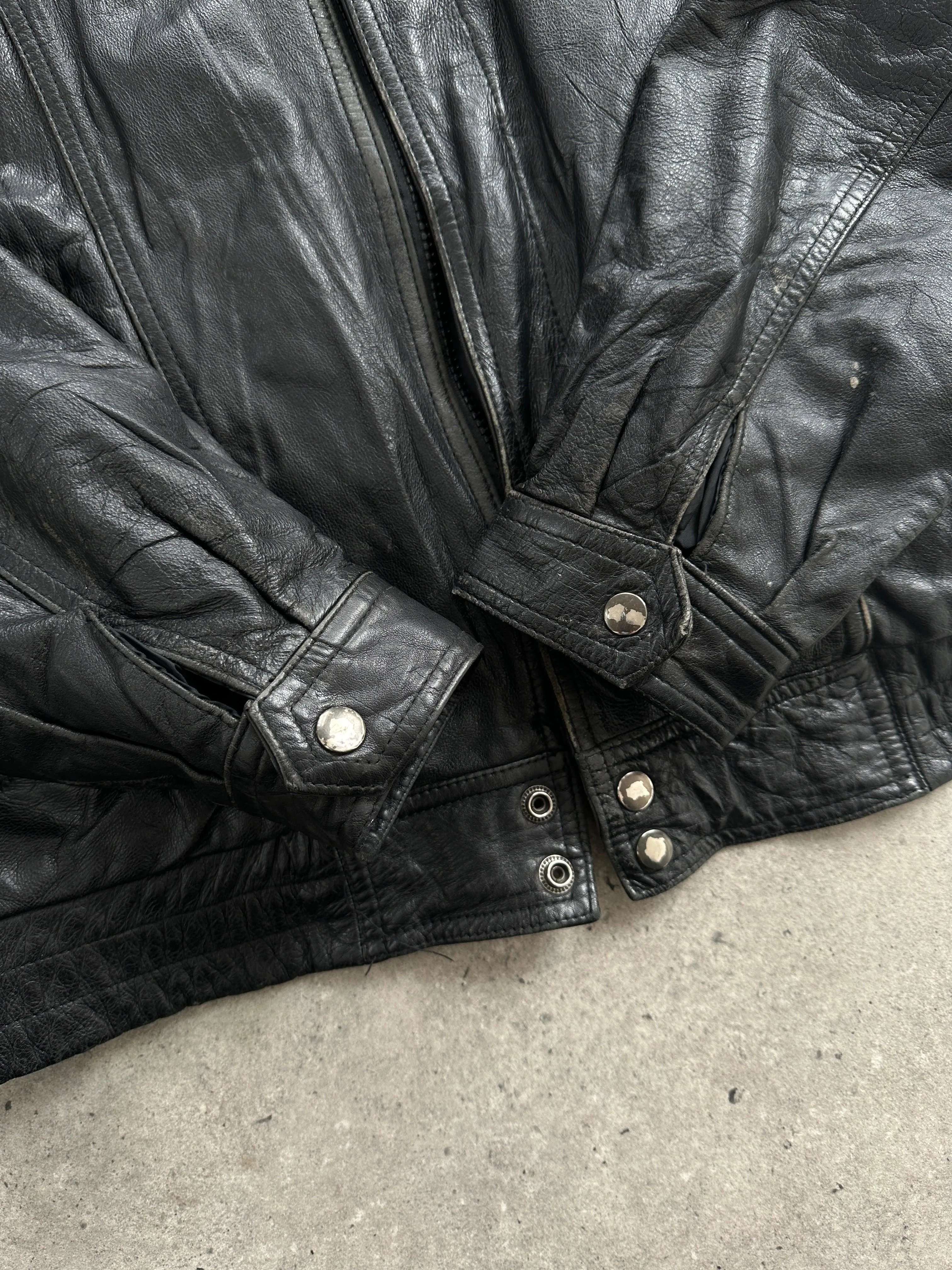 Vintage Zip Up Bomber Jacket - M/L