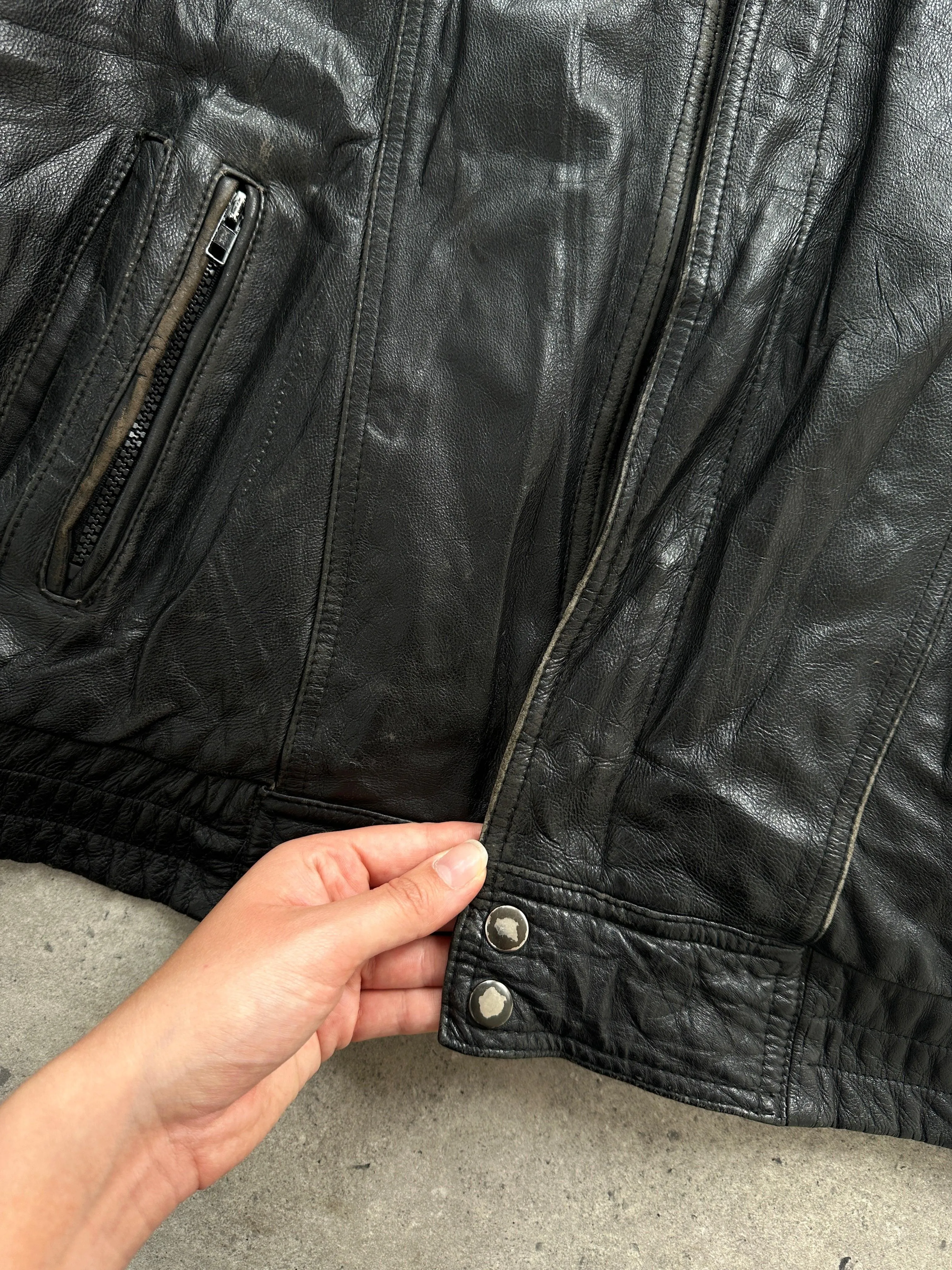 Vintage Zip Up Bomber Jacket - M/L