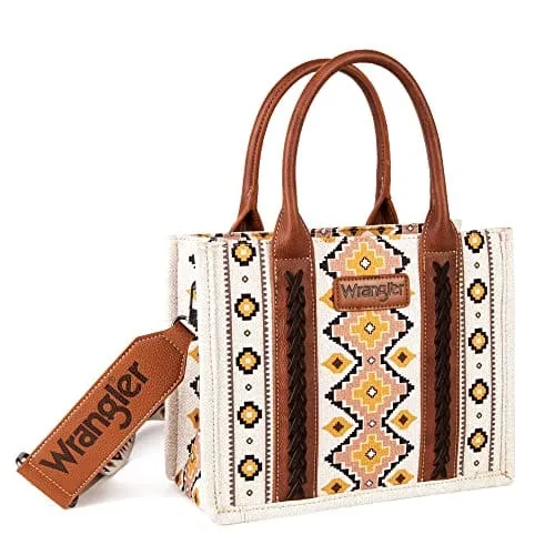 Western Aztec Handbags for Women - Wrangler Tote Bag, Boho Shoulder Purses