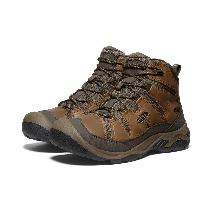 Wide Waterproof Men's Circadia Boot | Bison/Brindle