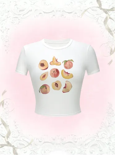 Women's T-shirt Short Sleeve T-Shirts Printing Y2K Fruit