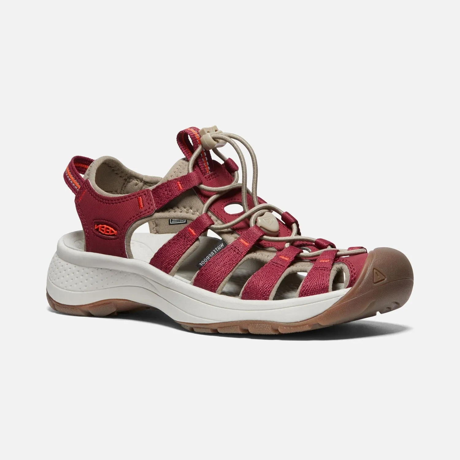 women's astoria west sandal merlot scarlet ibis