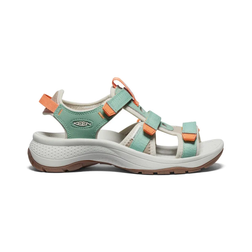 Women's Open-Toe Sandals - Granite Green/Tangerine